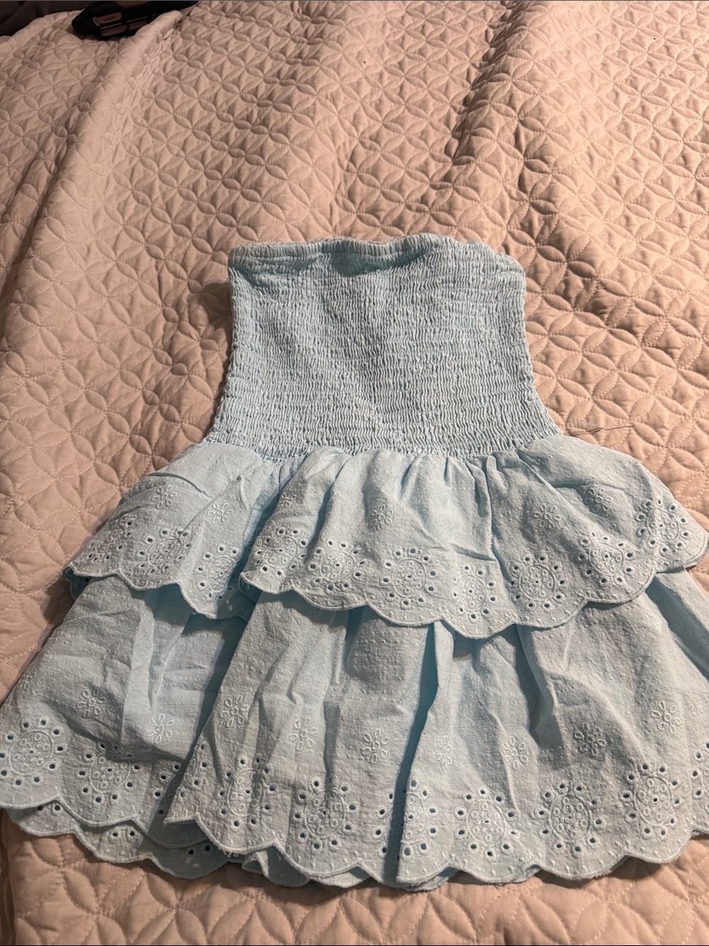 Baby blue tube dress